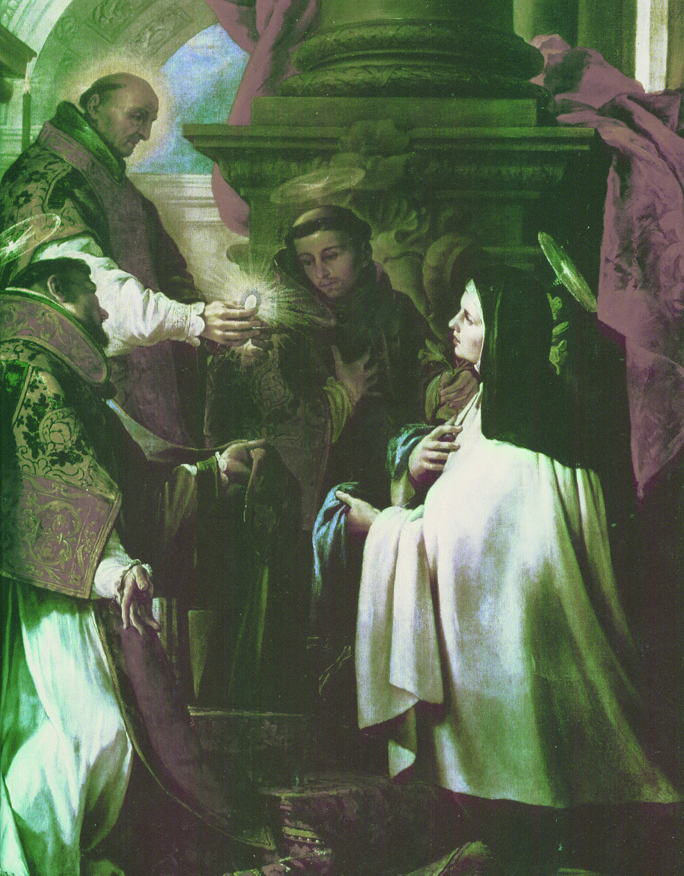 La grande mistica Santa Teresa d’Avila godeva spesso di visioni del cielo durante la Santa Messa